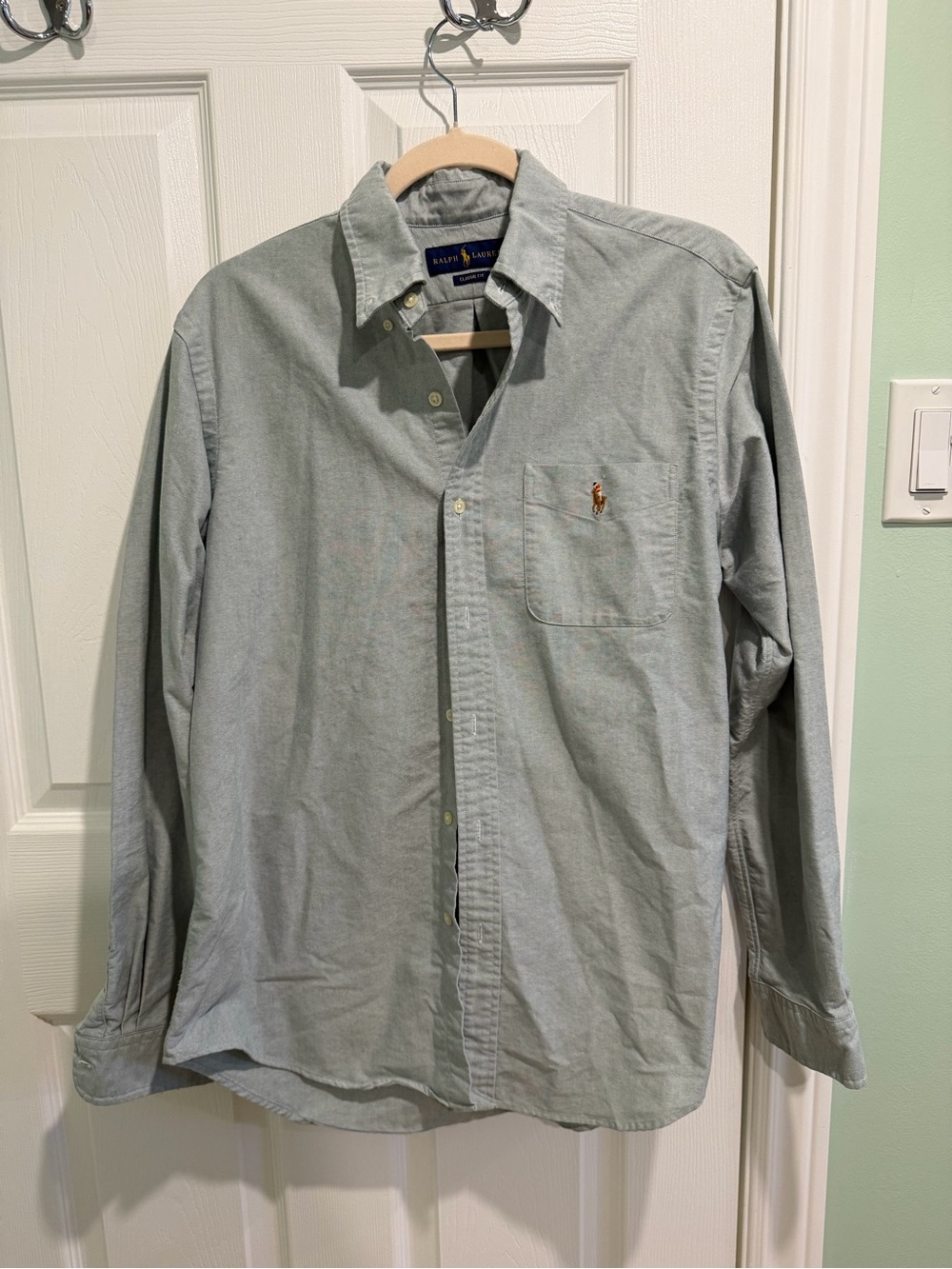 Polo by Ralph Lauren Pale Green Oxford Button-Down Shirt